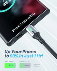 INIU D5C Nylon USB C Cable 5-Pack (1.6+3.3*2+6.6*2ft(0.5m+1m*2+2m*2))