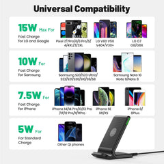 INIU I211 15W Qi-Certified Wireless Charger with Sleep-Friendly Adaptive Light