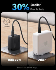 INIU A12-E1 Dual Port Charger 30W (2-Pack)