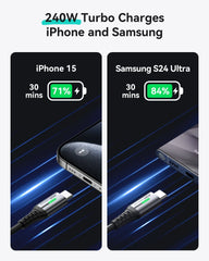 INIU D7CC USB C to C Cable 240W (0.3m, 2-Pack)