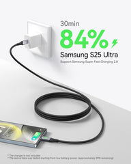 INIU D5CC USB C to C Cable 100W (6.6ft, 2-Pack)