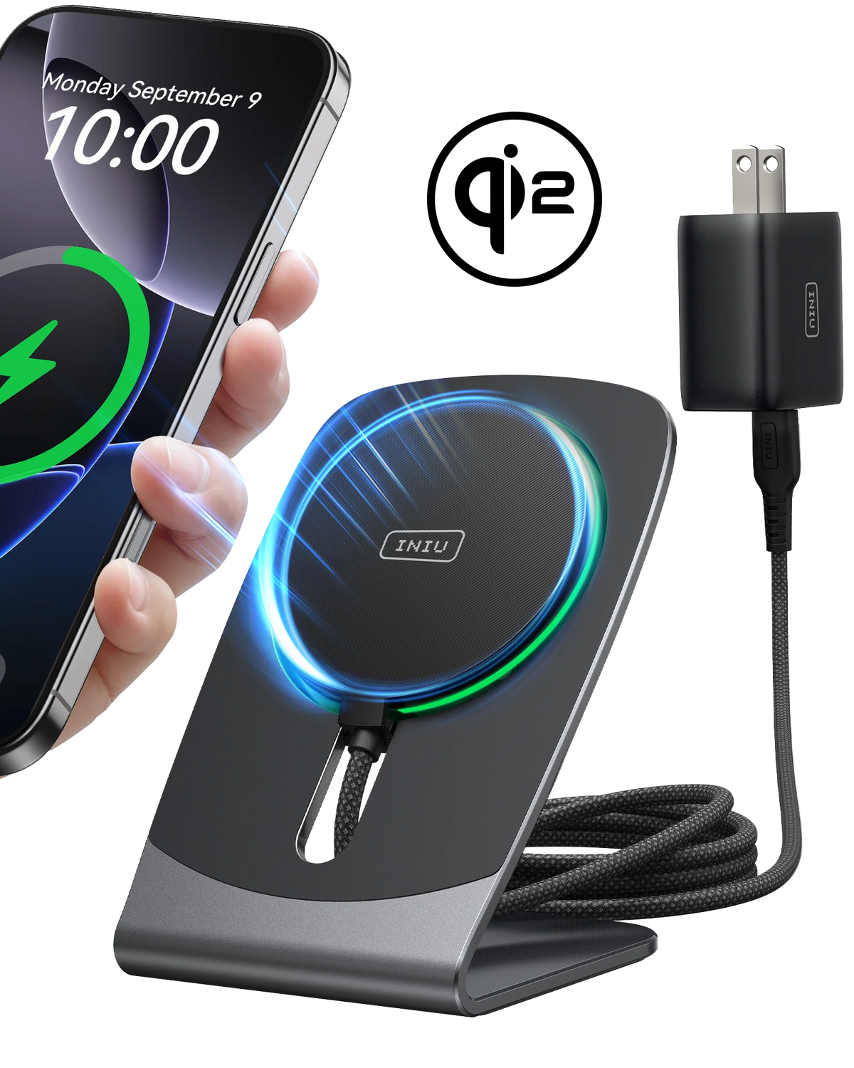 INIU SnapGo W21-E1 Qi2 15W Magnetic Wireless Charger